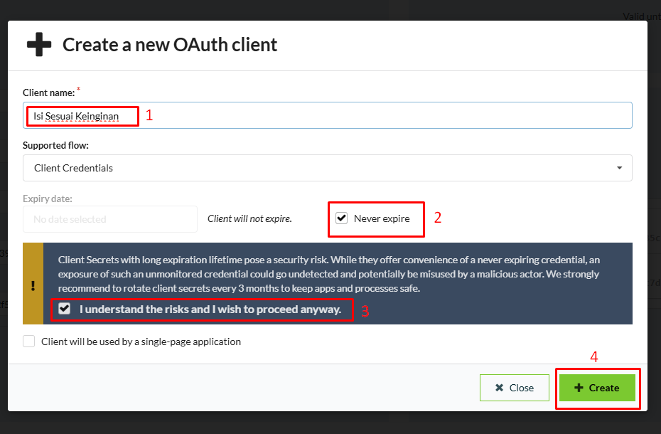 Setup Credentials
